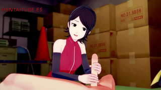 Порно Боруто-Сарада чекия, Духане, чекия цици и шибан Боруто