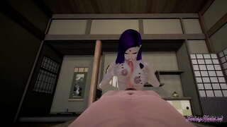 Teen Titans Hentai - Ikuspegitik Raven blowjob, boobjob eta fucked