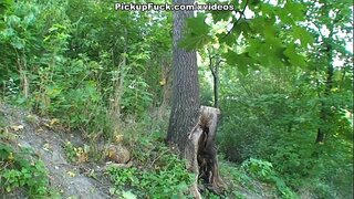 Səhnə seks açıq havada ilə sarışın