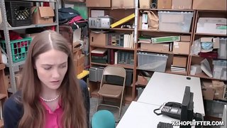 Both shoplyfting teen and grandmother is getting bang by the horny LP Officer  Erica Lauren